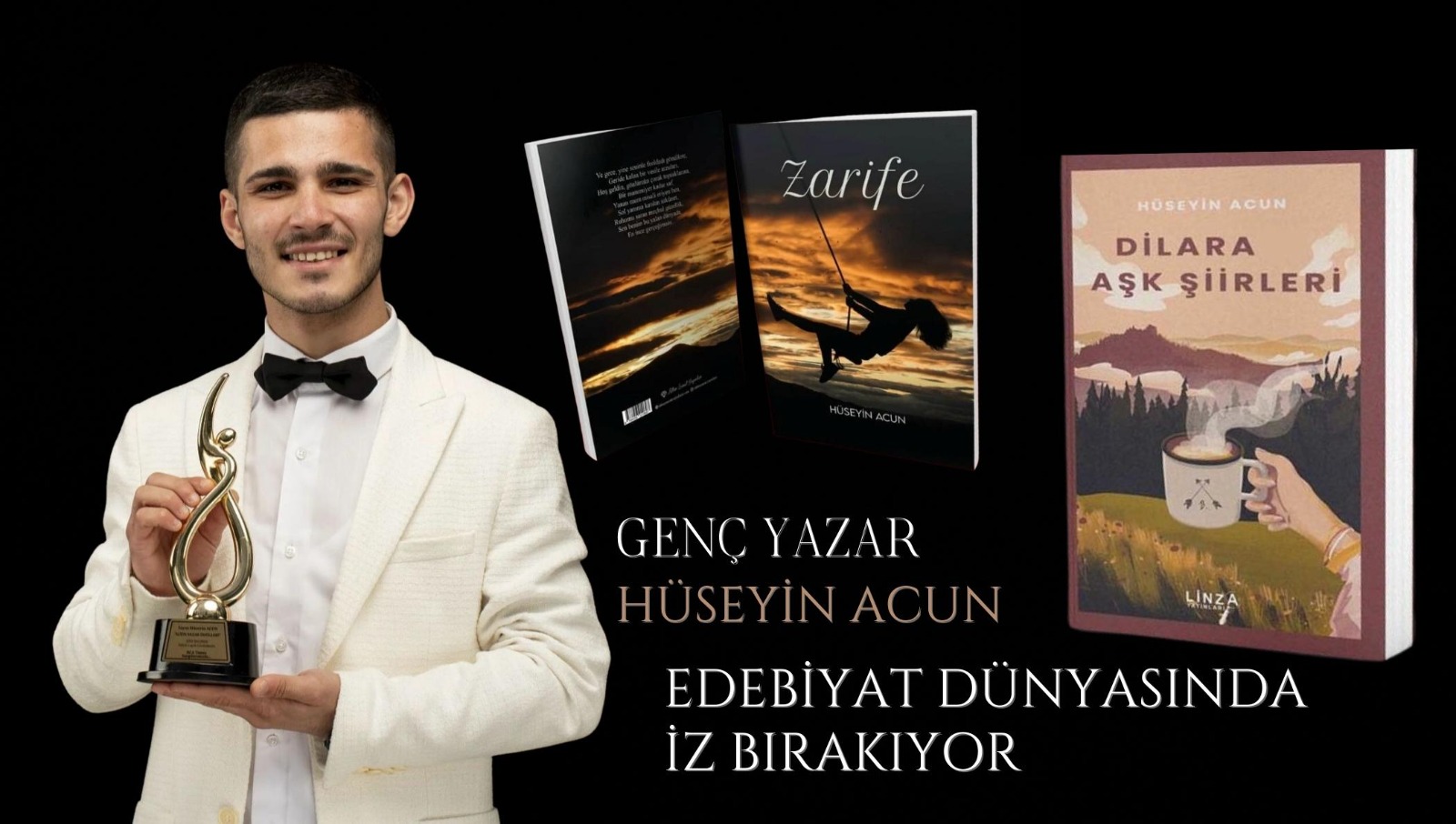 Genç yazar Hüseyin Acun, edebiyat dünyasında iz bırakıyor.