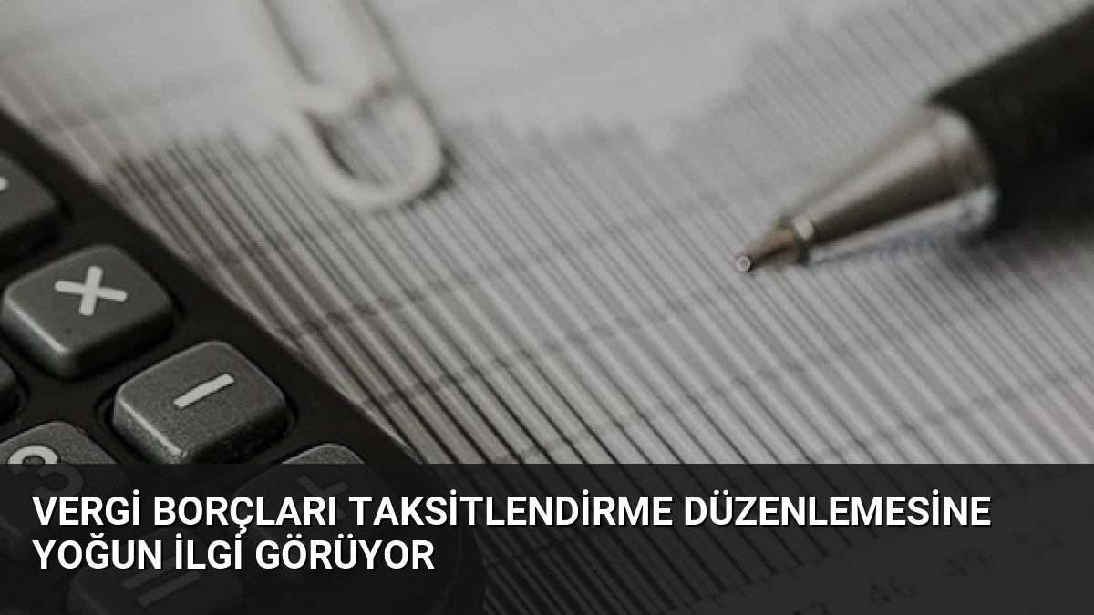 Vergi Borçları Taksitlendirme Düzenlemesine Yoğun İlgi Görüyor