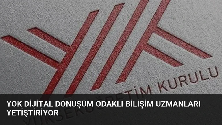 YOK Dijital Dönüşüm Odaklı Bilişim Uzmanları Yetiştiriyor