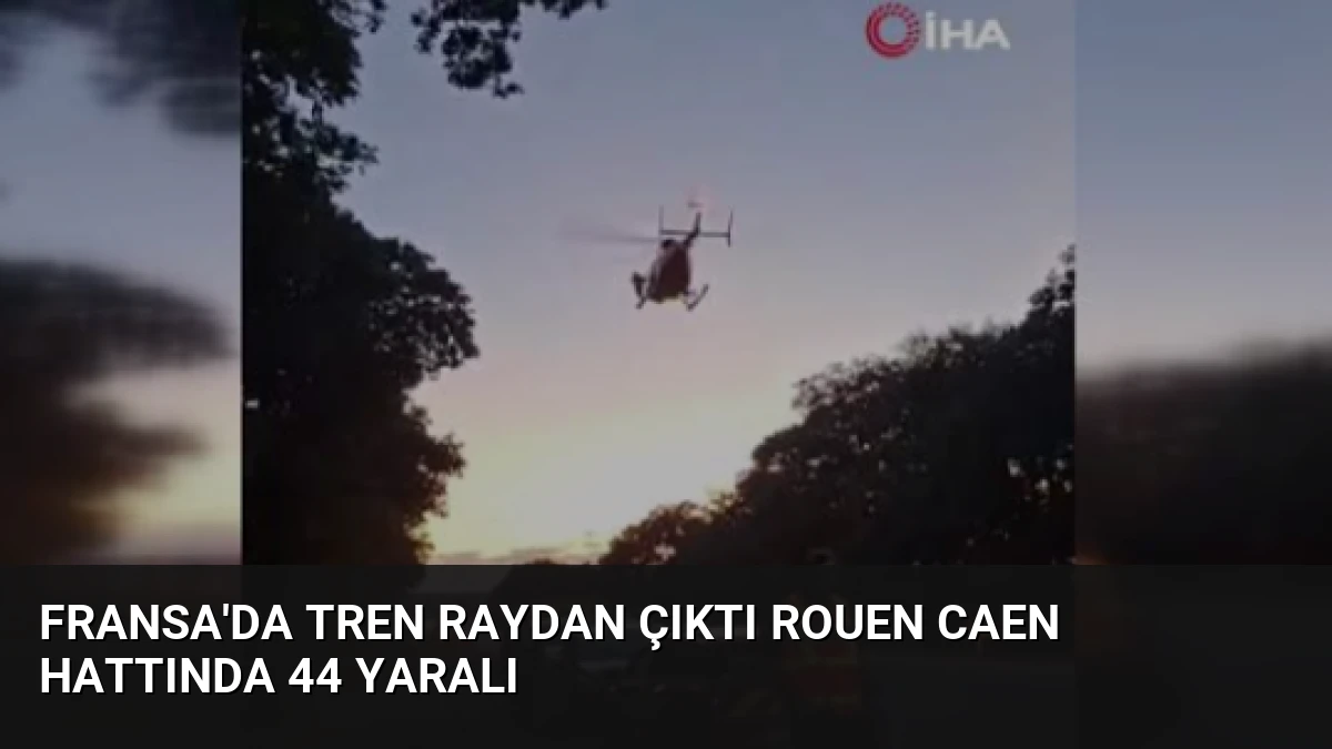 Fransa’da Tren Raydan Çıktı Rouen Caen Hattında 44 Yaralı