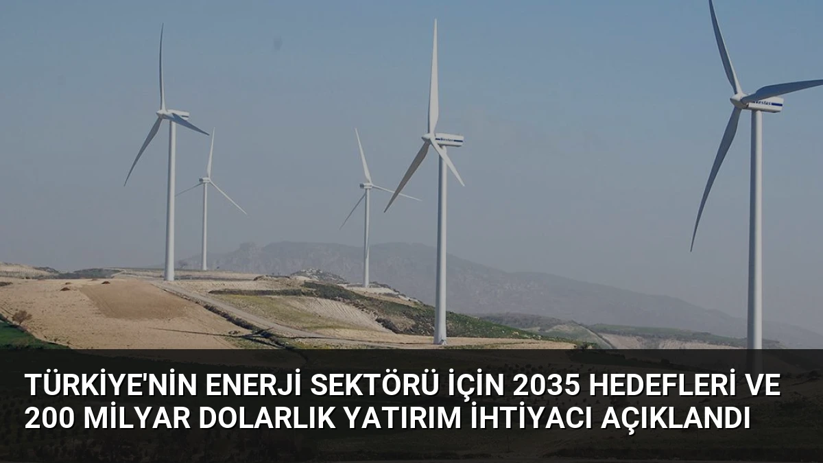 Türkiye’nin Enerji Sektörü İçin 2035 Hedefleri ve 200 Milyar Dolarlık Yatırım İhtiyacı Açıklandı