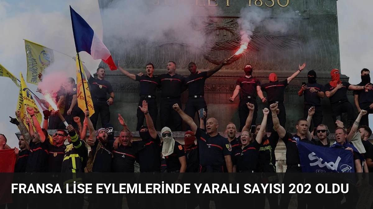 Fransa Lise Eylemlerinde Yaralı Sayısı 202 Oldu
